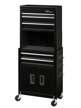 Hyper Tough 20-In 5-Drawer Rolling Tool Chest & Cabinet Combo with Riser
