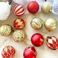 thumbnail image 6 of Luoshdecor 24 Pcs Christmas Tree Balls,2.36" Christmas Ornament Shatterproof Ball Ornaments Gold and Red Color Painted Xmas Baubles for Party Wedding Christmas Decor, 6 of 7
