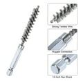 thumbnail image 4 of Uxcell 304 Stainless Steel Bore Brush Cleaning Twisted Wire Brush with Handle 1/4" Hex Shank for Tubes Ports Bearings Silver 9mm 1pcs, 4 of 6