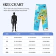 thumbnail image 4 of Balery World Map With Animals Landmarks print Men's Pajama Pants,Ultra Lightweight Pjs,Lounge Pant-Small, 4 of 9