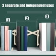 thumbnail image 4 of Weloille Retractable Metal Bookends 1 Piece, Adjustable Non-Slip Desktop Book Organizer, Sturdy Heavy Duty Book Support Holder for Books, Files, Magazines and Office Desk, 4 of 6