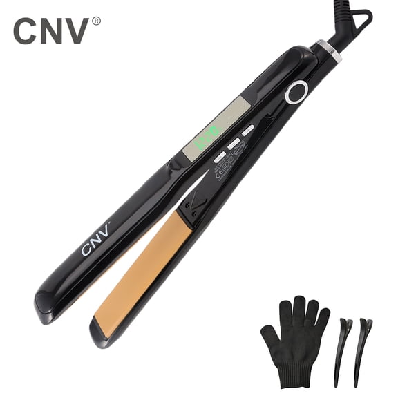 Twist Straighteners 2 in 1 Hair Straightening & Curling Ceramic Titanium Flat Iron Adjustable Temperature 250℉-450℉ Heat Up 20S Suit for All Hair Types 110v-220v Travel Size