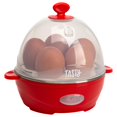 thumbnail image 1 of Tasty Mini Rapid Egg Cooker Capacidad Para 5 Huevos Para Huevos Duros O Tortillas Perfectos Apagado Automático Rojo, 1 of 5