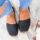 thumbnail image 2 of Womens Menorcan Flat Pumps Summer Casual Peep Toe Sandals Shoes, 2 of 5