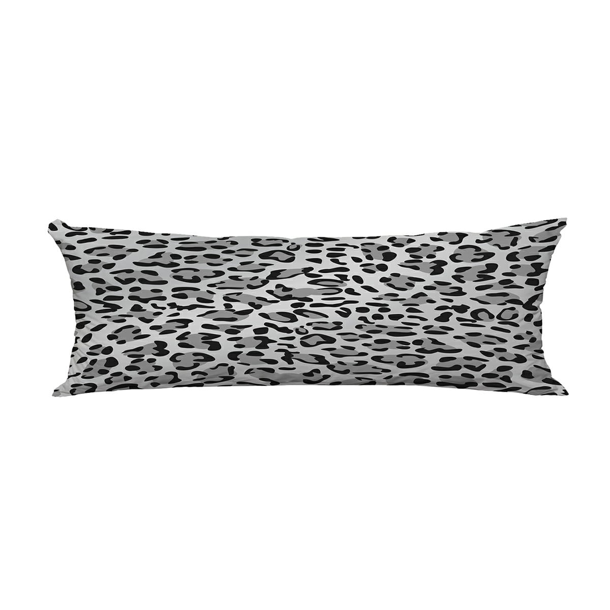 ECZJNT Leopard Print Pattern Gray Scale Pillow Cover Body Pillowcase Pillow  Protector 20x60 Inch 