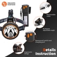 thumbnail image 3 of Hunting Friends LED Coon Huning Light High Lumen Headlight,Super Bright Rechargeable&Waterproof Head Lamp Searchlight for Hunting Fishing, 3 of 7