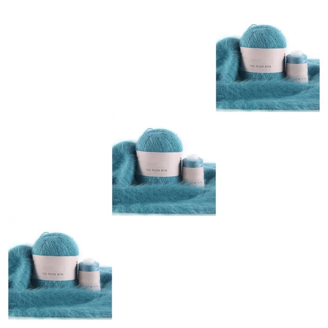 Juego de bolas de hilo de tejer a mano Ounissouiy 50g 20g para gorro calcetines mantas