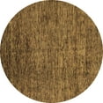 thumbnail image 1 of Ahgly Company Indoor Round Abstract Brown Modern Area Rugs, 8' Round, 1 of 4