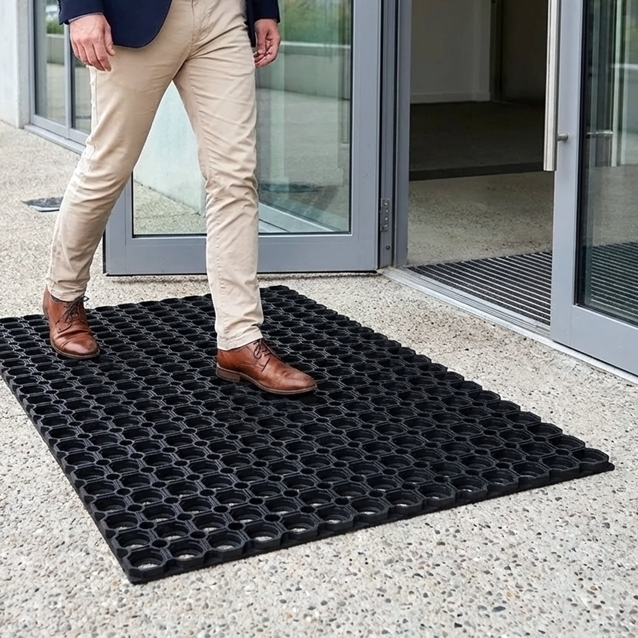 Doortex® Octomat All Seasons Black Outdoor Entrance Mat - 40" x 60"