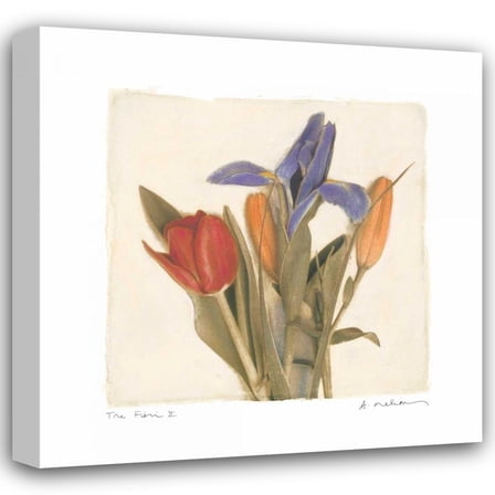 Amy Melious 20x20 Gallery Wrapped Canvas Wall Art Titled - Tre Fiori II