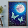 thumbnail image 3 of 5D DIY Paisaje bajo la luna Pintura de diamante de taladro redondo completo Tmvgtek Oficina Multiescena Multifunción, 3 of 9