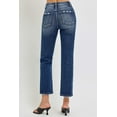 thumbnail image 3 of Risen Jeans - Tummy Control High Rise Cropped Straight Leg Jeans in Vintage Indigo (27.5" Inseam) - RDP5922, 3 of 9