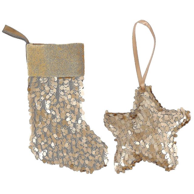 KAIYANG 2 piezas de Colgante de calcetín de Navidad bolsa de almacenamiento de calcetines decoración navideña