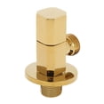 thumbnail image 1 of Qiilu Brass Hot/Cold Water Shut Off Faucet Angle Valve Bathroom Toilet Mixer Tap Shower Accessory, Faucet Angle Valve, Faucet Accessory, 1 of 2