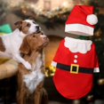 thumbnail image 3 of Festive Holiday Pet Outfit Cozy Soft Jingle Apparel With Santa Hat Bow Tie For Small Medium Large Dogs Cats Photo Party, 3 of 5