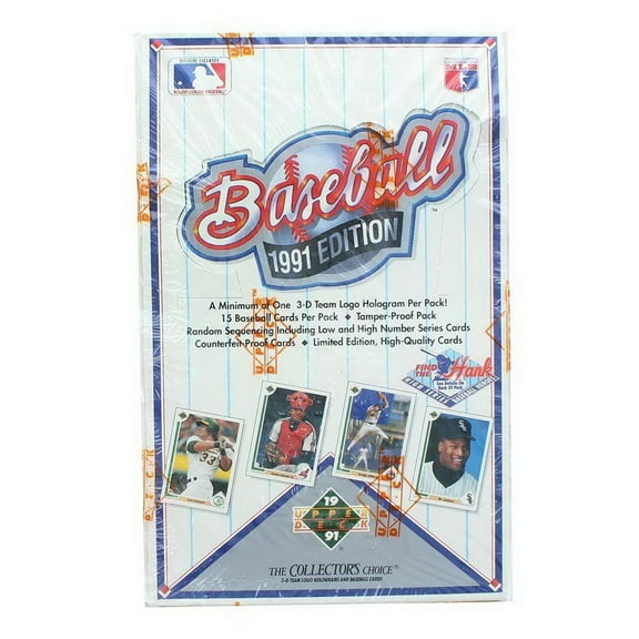 1991 Upper Deck Baseball High Series Wax Box Factory Sealed