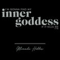 thumbnail image 2 of Junior's Sex and the City Miranda Find Inner Goddess  Graphic Tee Black Small, 2 of 3