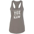 thumbnail image 1 of Land Of The Yee Home Of The Haw Racerback Tank, 1 of 2