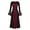 Wine, variant on Women's Victorian Dress Flare Sleeve Renaissance Medieval Vintage Gothic Dresses with Corset Patchwork Ball Gown