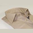thumbnail image 5 of Mens 100% Cotton Shirt From Turkey Manschett by Quesste Slim Fit 4029-10 Tan, 5 of 6
