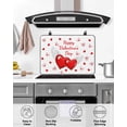 thumbnail image 4 of Large Induction Cooktop Protector Mat Happy Valentine's Day Stove Top Covers for Electric Stove, Red Love Heart Fly Romantic Decorative Stove Burner Cover Mats, Glass Top Stove Cover, 4 of 7