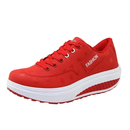 

autumn winter shoes Women Casual Sport Fashion Walking Flats Height Increasing Swing Wedges Shoes