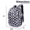 thumbnail image 7 of J World Boys and Girls Cornelia 18" Multi Compartment Laptop Backpack for School and Travel, Icon Checkers, 7 of 7