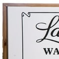 thumbnail image 2 of Wall Decor with Cursive Laundry Co Typography, Brown and White, 2 of 5