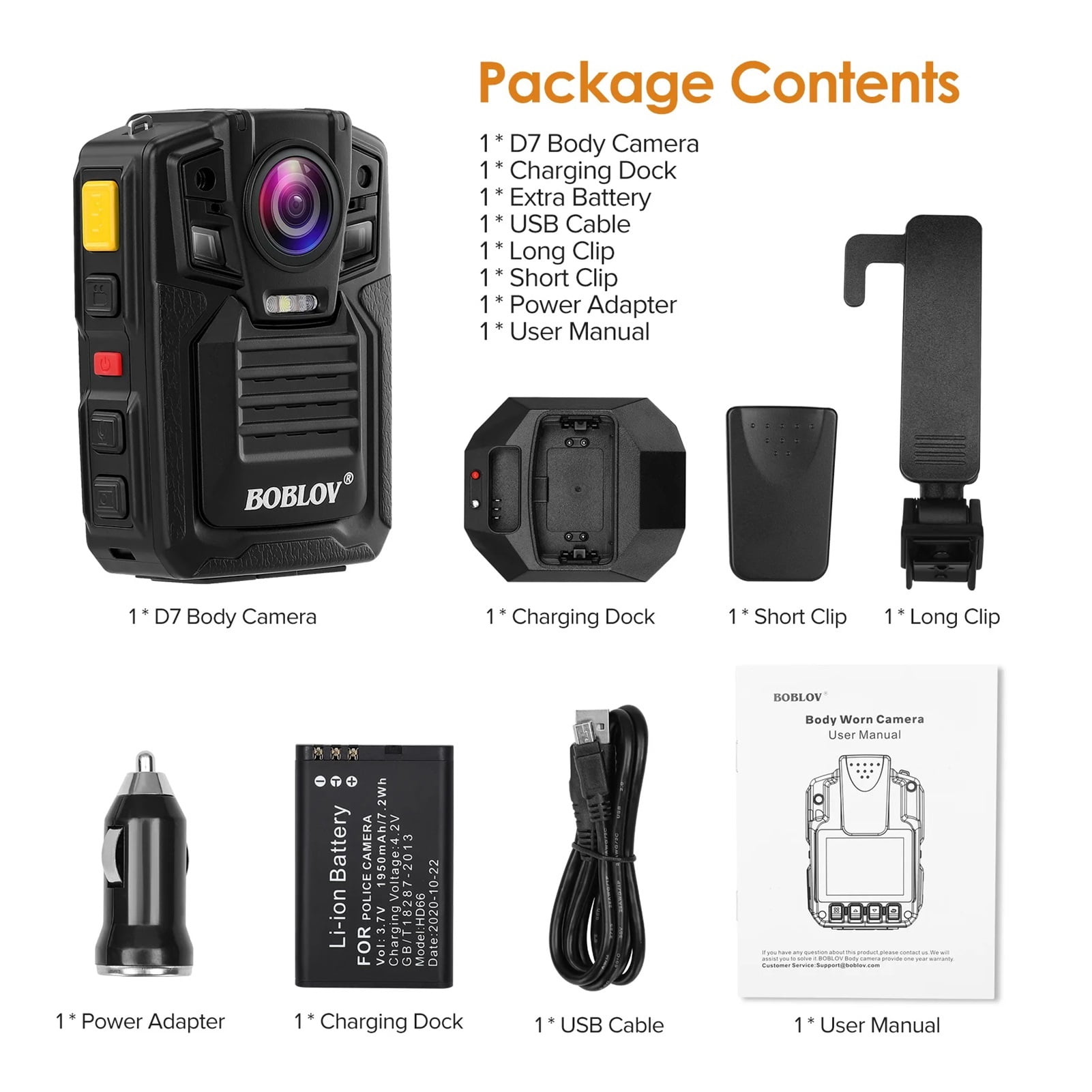 Body Cameras For Law Enforcement 1080P 140° Wide Angle Body Mounted Body Camera Video Recorder GPS IR Night Vision Cam