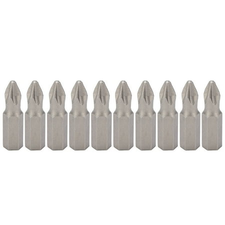 

Fdit Non‑Slip Screwdriver Bit 10Pcs 25mm Screwdriver Bits S2 Alloy Steel Non‑Slip Magnetic Bits for Electric Hand Drill Cross Screwdriver Bit