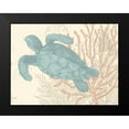 thumbnail image 2 of Harbick, N 14x12 Black Modern Framed Museum Art Print Titled - Sea Turtle, 2 of 5