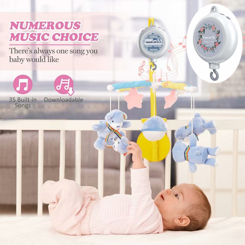 OMORC Baby Crib Mobile Musical Box, BatteryOperated Mobile Music Box