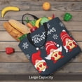 thumbnail image 5 of Hirioo Cute Christmas Gnomes (2) for Tote Bag for Women, Quilted Shoulder Bag with Zipper, Large Capacity Handbags for Casual, Travel, Work, 5 of 7