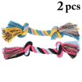 thumbnail image 2 of 2PCS Dog Rope Knot Toy Cotton Interactive Rope Puppy Toy Puppy Teething Toy, 2 of 10
