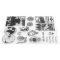 thumbnail image 2 of Sello transparente de goma TPR rectangular, diario artesanal, patrón Retro, accesorios de arte artesanal, 2 of 8