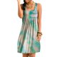 thumbnail image 3 of Vestido corto con estampado de teñido anudado, sin mangas, vestido plisado, azul, 5XL Methold AP002087-08, 3 of 7