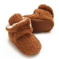 thumbnail image 5 of Generic Clearance Baby Snow Shoes Prewalker Boots Booties Toddler Soft Girls Warming Boys Shoes for Casual Fashion Soft Comfortable Breathable (3-6 Months,Brown), 5 of 9