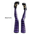 thumbnail image 6 of 2Pair Witch Legs/Halloween Decorations/Evil Witch Legs/Holiday Decorations/Front Yard Courtyard Lawn Garden Party Decoration Garden Decoration Props Halloween Outdoor and Indoor (Purple&Orange), 6 of 6
