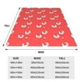 thumbnail image 3 of Vsdgher Cartoon Rooster Ultra-Soft Micro flannel Blanket Throw Blankets for Couch Sofa, Bed (4 sizes)-40"x30", 3 of 7