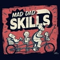 thumbnail image 2 of Junior's The Simpsons Father's Day Mad Dad Skills  Graphic Tee Navy Blue Large, 2 of 3