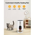 thumbnail image 6 of WOPET Automatic Dog Feeders,  Pet Feeder, Cat Food dispenser With Stainless Steel Bowl, 4L, Black, 6 of 7