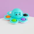 thumbnail image 4 of Pulpo antiestrés Reversible Push Bubble Finger Press Gyro (Verde Azul) Likrtyny juguetes de los niños, 4 of 8