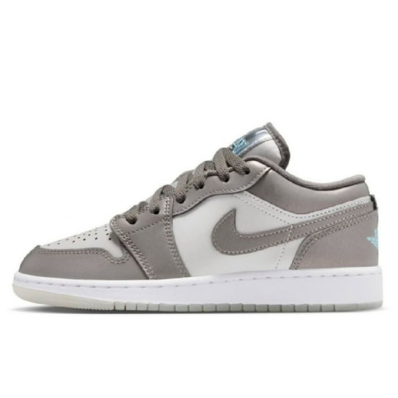 Big Kid's Jordan 1 Low SE Flat Pewter/Blue Chill (HV4398 014) - 7