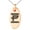 Rose, variant on Stainless Steel Letter P Initial Empire Monogram Engraved Small Oval Charm Pendant Necklace