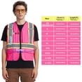 thumbnail image 3 of Chaleco de Seguridad AK A-KSAFETY XSmall Rosa de Alta Visibilidad, 3 of 5