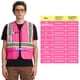 thumbnail image 3 of Chaleco de seguridad AK A-KSAFETY rosa reflectante con bolsillos con cremallera, 3 of 5
