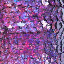 Violet Purple Sequin Trim 8mm Center Stitched Hologram Glitter Multi Reflective Metallic Made in USA