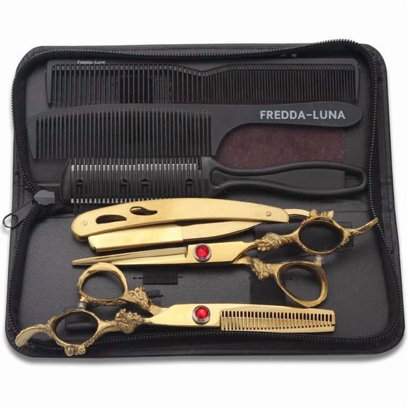 box set  Sharp Blade Professional Hair Scissors 5.5 6.0 Salon Hair Cutting Shears Barber Scissors Hair Professional Hairdressing Scissors