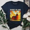 thumbnail image 6 of Charming Rhode Island State Southeast Lighthouse T-Shirt, Block Island Coastal Landmark Tee and Seaside Souvenir, 6 of 6
