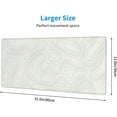 thumbnail image 3 of Large Gaming Mouse Pad, Topographic Map XL Mousepad, Extended Abstract Lines Keyboard Mats for Desk, Long Contour Maps Computer Deskpad, Loptop Pads for Women Office, (White, 31.5 * 11.8 in), 3 of 6